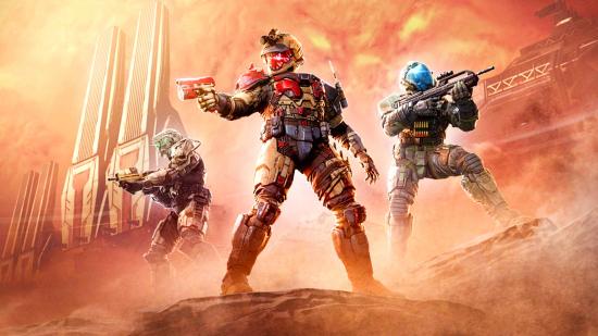 Halo Infinite Season 2 bumpy week: three soldiers with guns