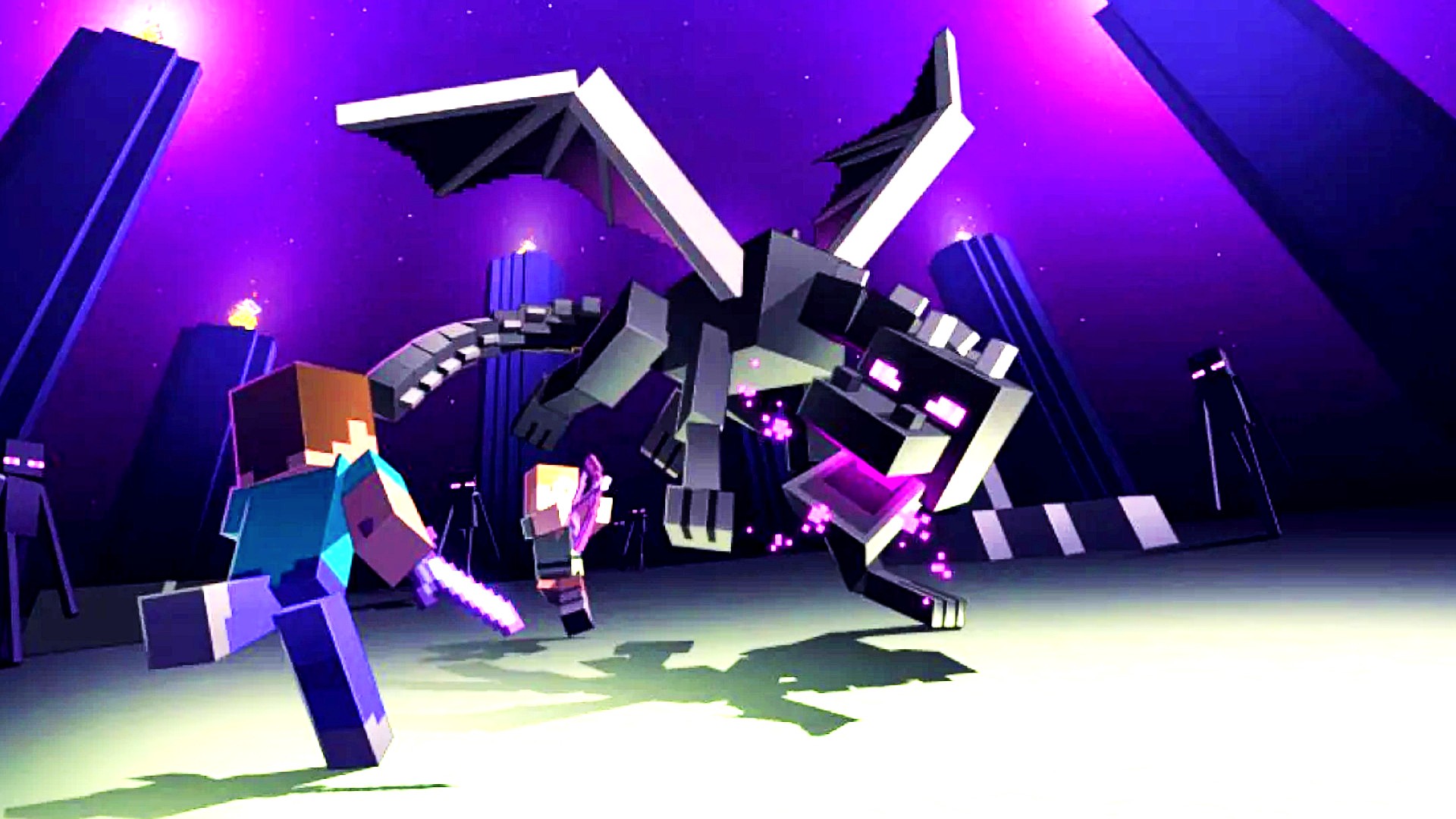 Minecraft THE END MOD!, TRAVEL TO END AND FIGHT NEW MOBS AND BOSSES!