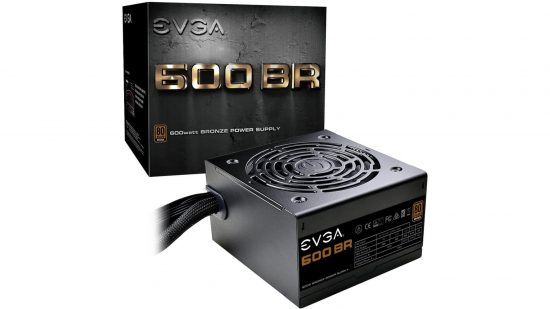 Best Low Cost Power Supply: The EVGA 600 BR PSU sits against a white background
