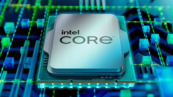 An Intel Core processor using the LGA1700 socket, which is used for Raptor Lake and Alder Lake CPUs