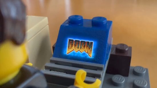Doom Lego gaming montior