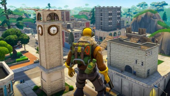 Classic versions of Tilted Towers, Logjam Lumberyard and other Fortnite map locations are infecting the Season 3 map