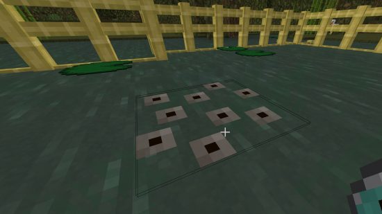 Breeding Minecraft frogs leads to frogspawn left on the floor