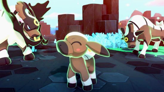 Temtem golden week announcements - three different evolutions of a bull-like creature