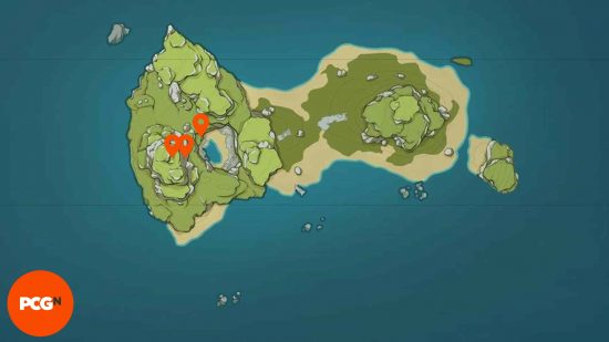 Genshin Impact Conch locations Minacious Isle