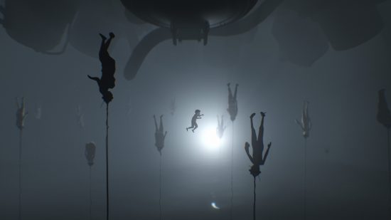 Best horror games: exploring an abstract world where bodies are floating through space in Inside