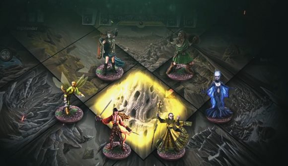 Games Workshop Talisman Humble Bundle screenshot - an image shows five of the characters on the game's board.