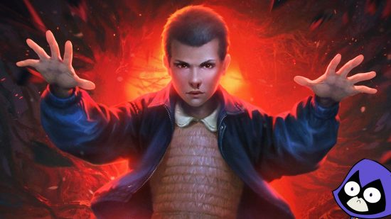 Eleven from Stranger Things uses her powers as Raven watches on - are these two new Multiversus leaked fighters?