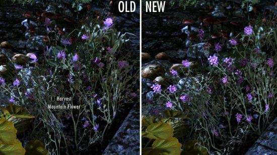 Skyrim Mods HD -växter och blommor