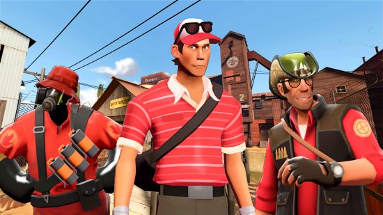 Team Fortess 2 site TF2Maps holds MSF charity Summer Jam - the Pyro, Scout, and Sniper on 2Fort in their summer gear