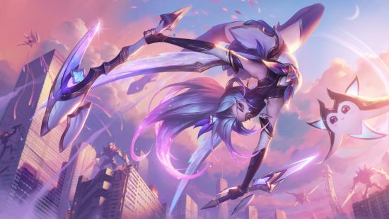 What to do if you had unspent League of Legends Star Guardian Tokens: League of Legends Champion Akalie mid-backflip holding a weapon in each hand