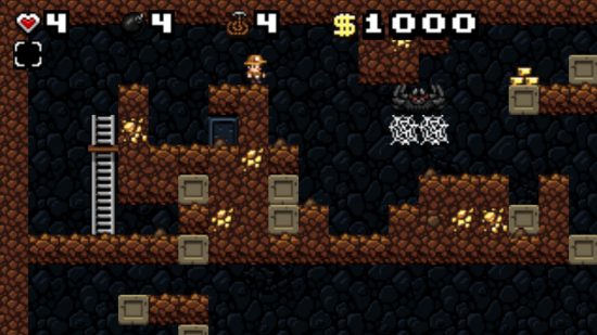 最高のブラウザゲーム：Spelunkyで洞窟を探索します
