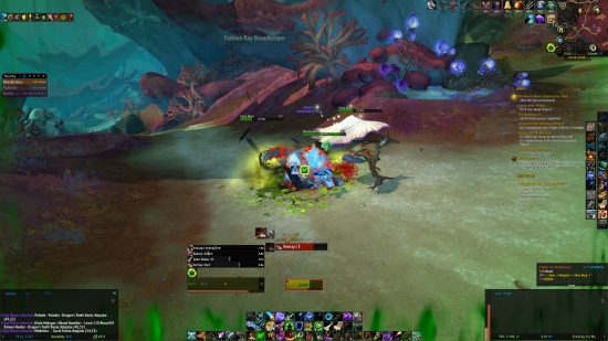 Best WoW addons 2022: The GTFO mod displaying an alert while standing in green goo that deals damage over time.