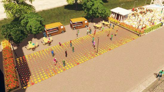 Cities: Skylines mods replaced by pedestrian-friendly new DLC. Pedestrians in Cities: Skylines enjoy a nice walk in the sun thanks to the new DLC