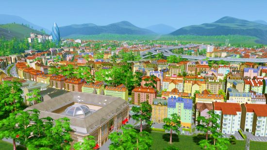 Cities: Skylines mods undone by genius roads and ramps trick: a verdant city from Cities: Skylines