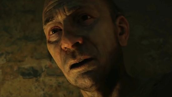 Diablo 2 resurrected PTR update - a dishevelled man looks terrified