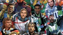 FIFA 23 Heroes: Several FIFA heroes standing together including Jay-Jay Okocha, Landon Donovan, and more