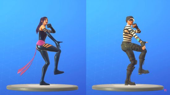 Fortnite It's Complicated lawsuit: Two dancers perform the Fortnite dance move 'It's Complicated'