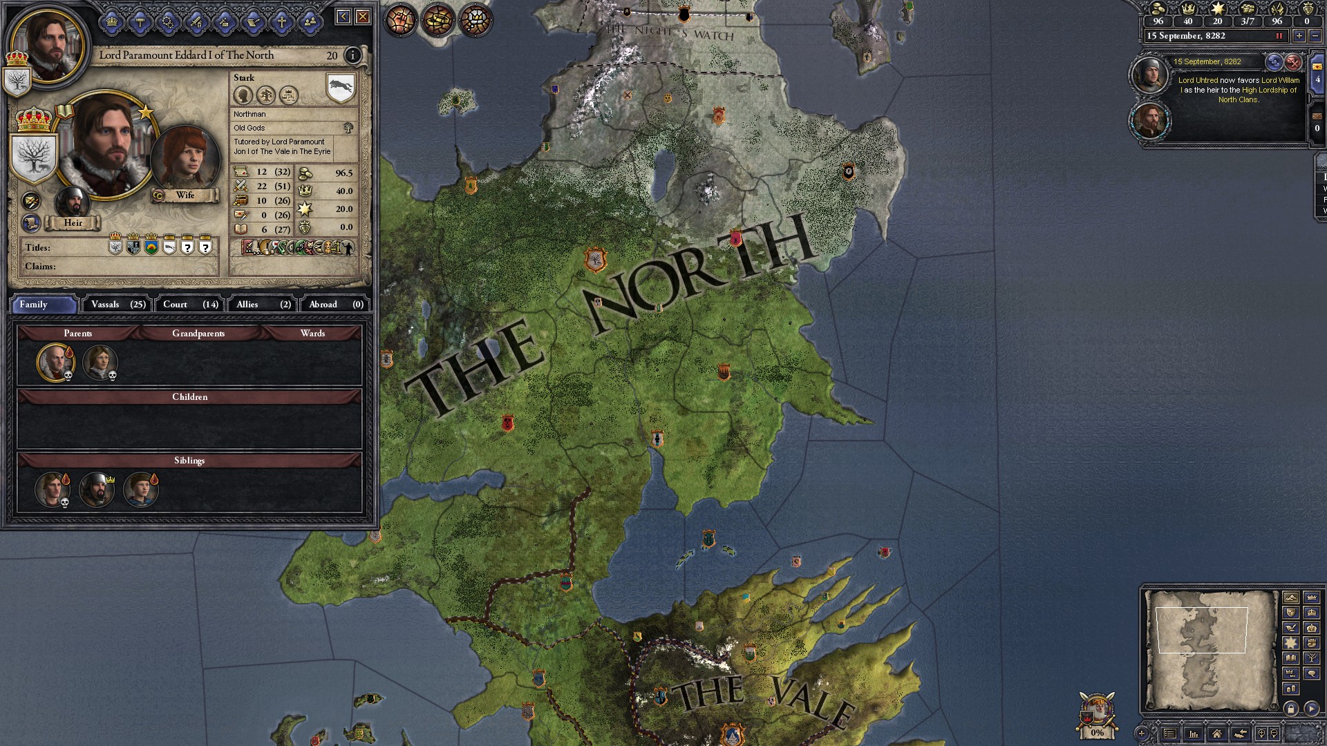 Best Game of Thrones games: Crusader Kings 2. Image shows an in-game map.