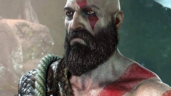 God of War mod: Kratos stares contemplatively at the player
