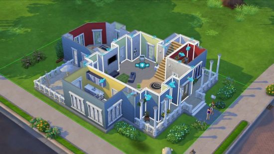 The Sims 4 cheats: the inside of a house in editing mode