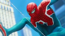 Spider-Man PC mod lets you play as Uncle Ben's grave: a superhero, Spider-Man, swings through the skyline of New York City