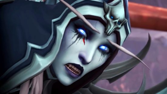 WoW mobile MMO cancelled: Sylvanas Windrunner with a pained expression on her face