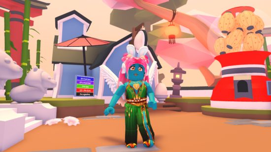 Adopt Me! shut down in 2 countries due to Roblox loot box restrictions: An avatar stands in a shop in Adopt Me, where players buy eggs to hatch into animals.