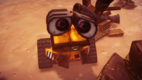 Disney Dreamlight Valley WALL-E fishing has players obsessed: Pxar's WALL-E close to camera