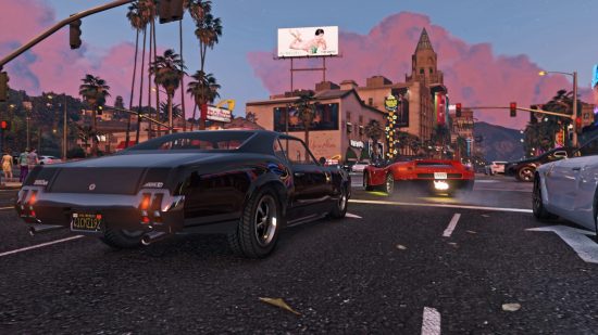 GTA 6 release date: screenshot of cars from GTA 5.