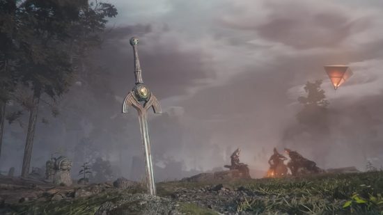 Soulframe release date speculation: sword protruding from the ground