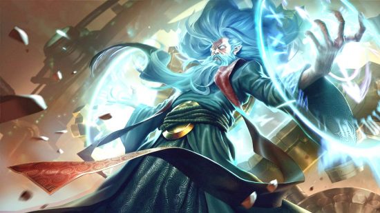 League of Legends Zilean has reached 1000 days without a new skin: a wizard in a blue robe casts a powerful time-spell