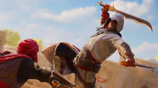 Assassin’s Creed: Mirage’s Basim is a “gangster” with “mental issues”: Basim from Assassin's Creed: Mirage attacks an enemy
