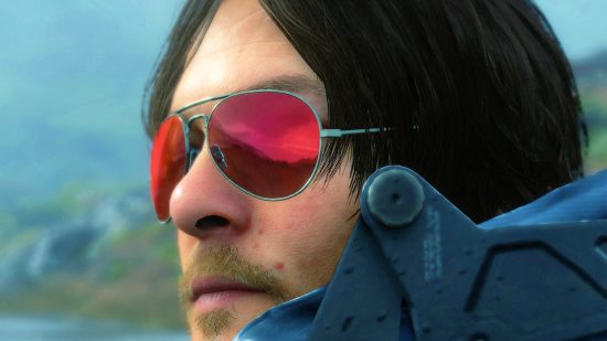 Death Stranding and MGS creator Hideo Kojima confirms VR project for TGS: Sam from Death Stranding wearing red shades