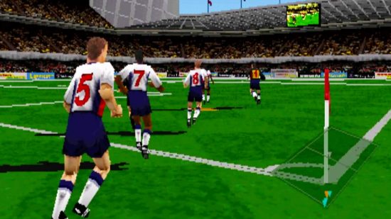 FIFA 23 and PES getting old? A 90s football classic is coming to Steam: England versus Germany in Actua Soccer 2
