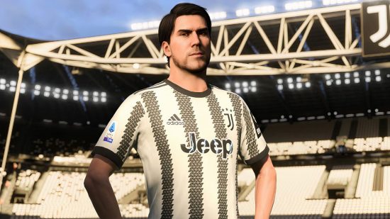 FIFA 23 Steam reviews dive as anti cheat error wracks EA football game: Dusan Vlahovic for Juventus in FIFA 23