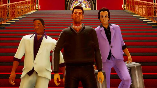 GTA 6 leak hints Vice City GTA 6 map may be twice the size of GTA 5: Tommy, Lance, and Ken from Vice City