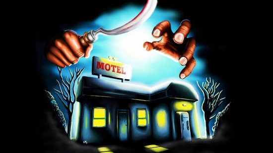New horror game by Puppet Combo launches on Steam: Artwork showing a motel and a serial killer