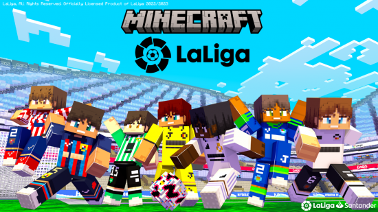 A Minecraft skin pack for La Liga is coming. This image shows the full promo image. 