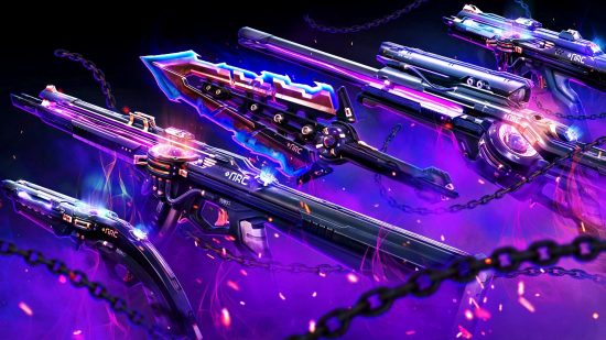 Collection of new Valorant Night Market skins: Prelude to Chaoscollection