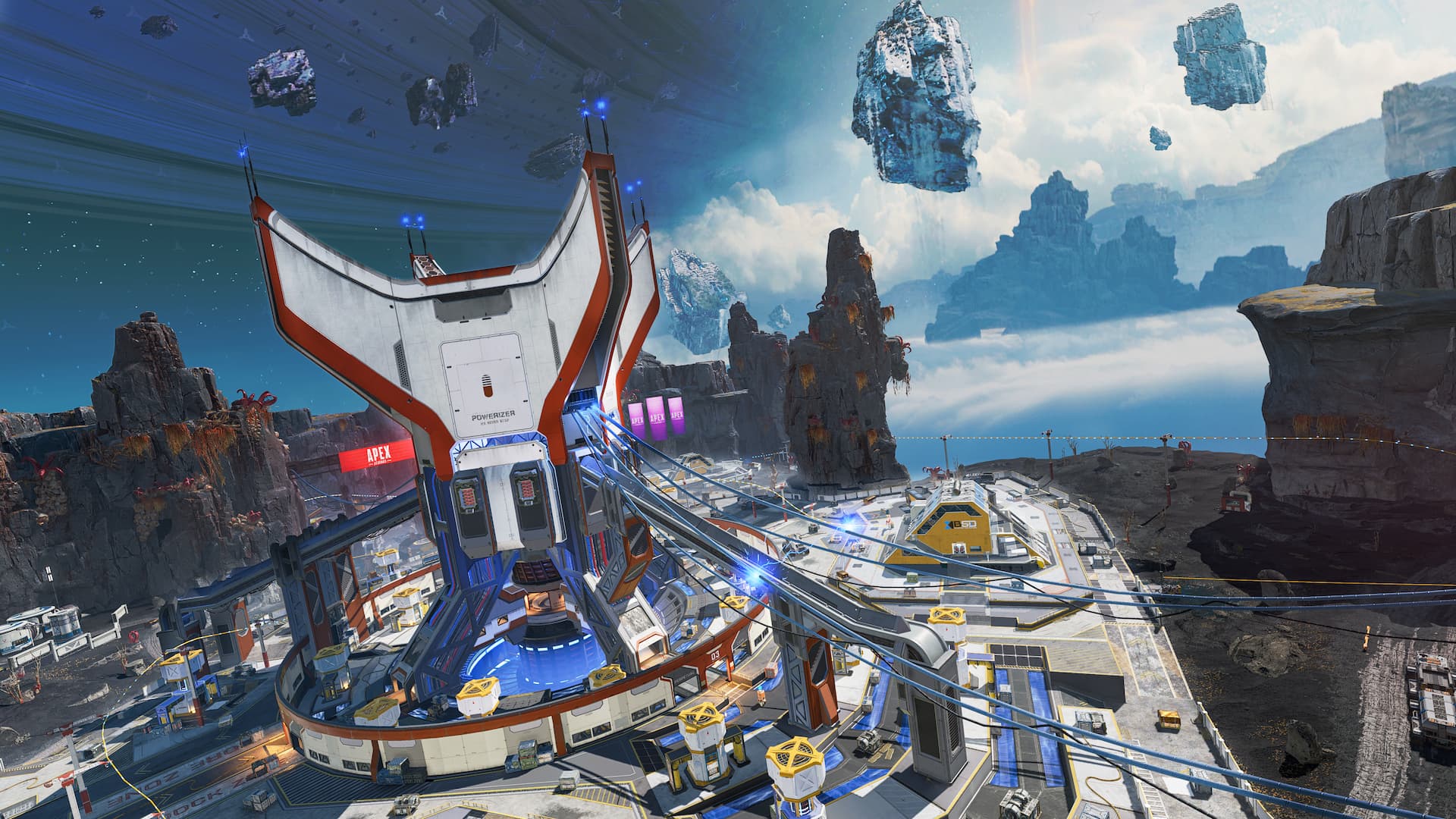 Apex Legends Broken Moon map takes us to Catalyst's home in Season 15: sci-fi cityscape in space