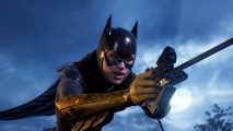 Gotham Knights review: Batgirl flies through the air while grappling