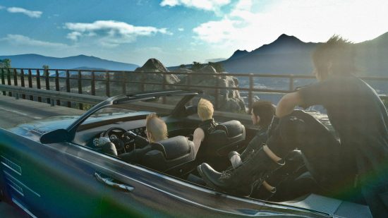 Best JRPGs on PC: Four lads from Final Fantasy XV on a road trip.