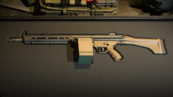 Best Modern Warfare 2 LMGs: The Rapp sits in a cushioned gun case