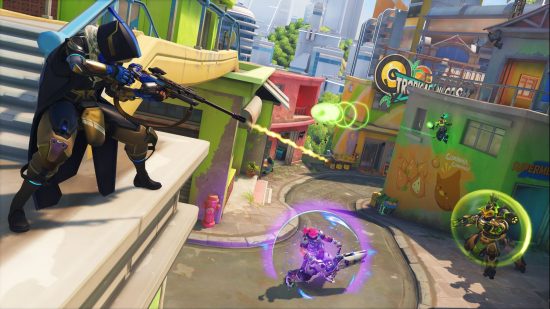 Best PC games: a battle on the streets of Rio in Overwatch 2
