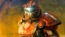 Fallout 76 is free to play as Bethesda celebrates an RPG anniversary: A hero wearing power armour in Bethesda RPG Fallout 76