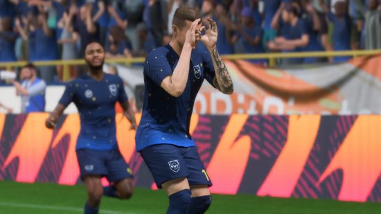 FIFA 23 Division Rivals rewards time: Kroos celebrates after scoring a goal