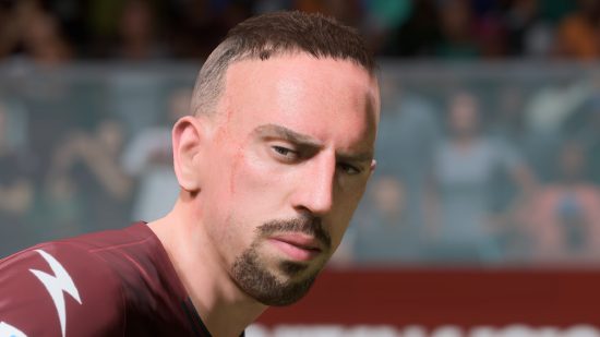 FIFA 23 Rulebreakers 2: Ribery, Sergio Ramos, and Havertz: football player Franck Ribery stares at the camera