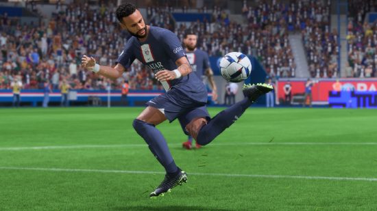 FIFA 23 Skill Move List: Neymar performs a skill move in FIFA
