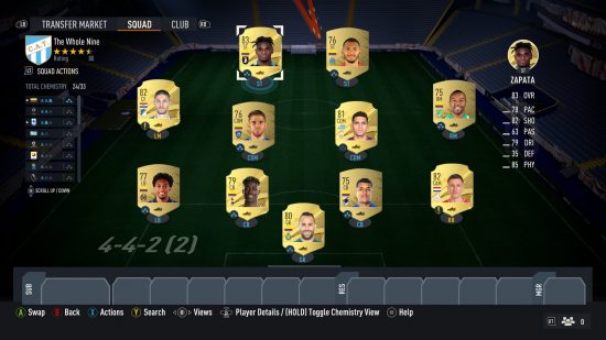 FIFA 23 The Whole Nine Yards SBC solution: a squad of FIFA Ultimate Team cards